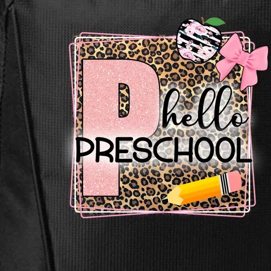 Cute Hello Pre School Teachers Students City Backpack