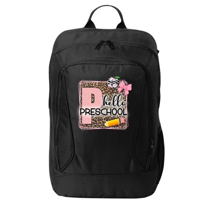 Cute Hello Pre School Teachers Students City Backpack