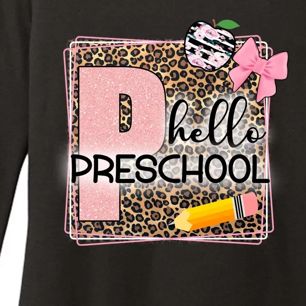 Cute Hello Pre School Teachers Students Womens CVC Long Sleeve Shirt