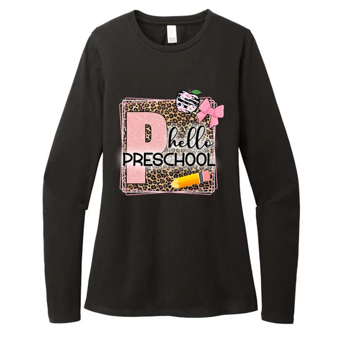 Cute Hello Pre School Teachers Students Womens CVC Long Sleeve Shirt