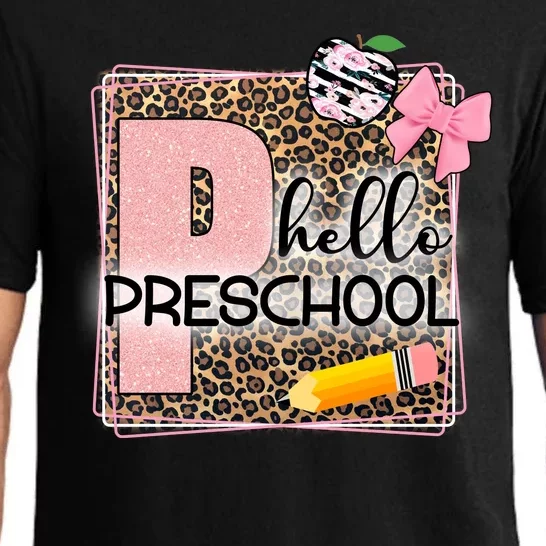 Cute Hello Pre School Teachers Students Pajama Set