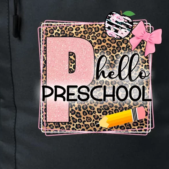 Cute Hello Pre School Teachers Students Daily Commute Backpack