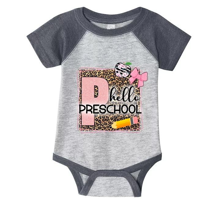 Cute Hello Pre School Teachers Students Infant Baby Jersey Bodysuit