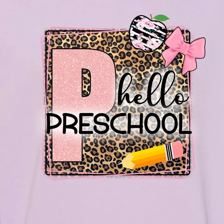 Cute Hello Pre School Teachers Students Garment-Dyed Sweatshirt