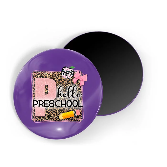 Cute Hello Pre School Teachers Students Magnet