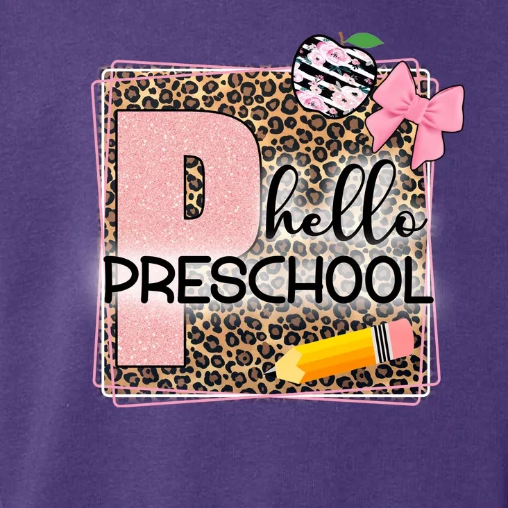 Cute Hello Pre School Teachers Students Toddler Hoodie