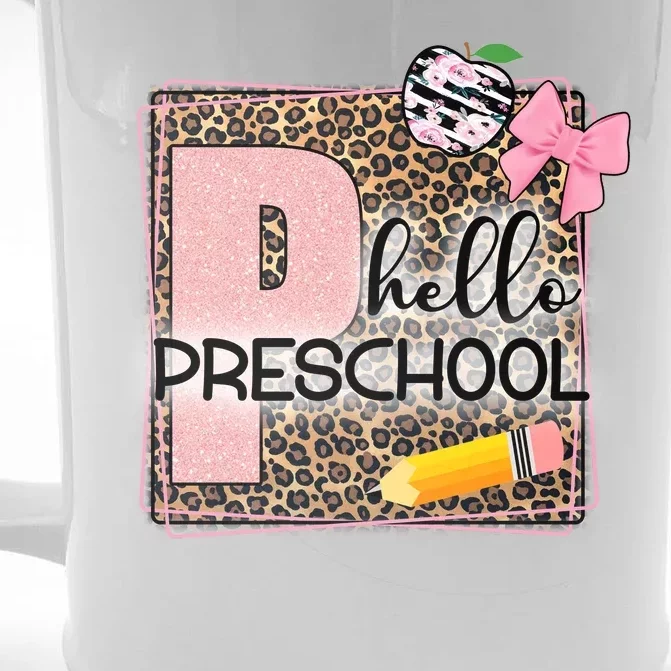 Cute Hello Pre School Teachers Students Front & Back Beer Stein