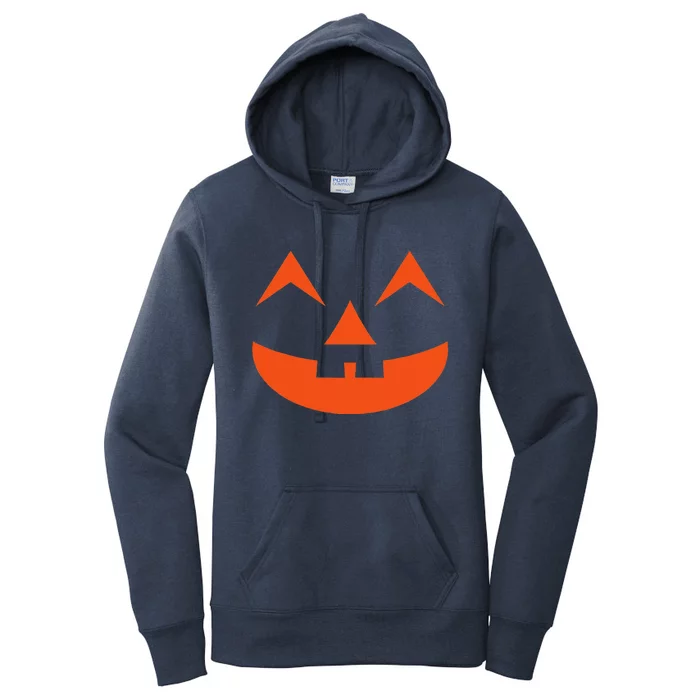 Creepy Halloween Pumpkin Face Halloween Jack O Lanterns Women's Pullover Hoodie