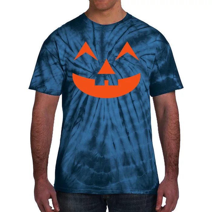 Creepy Halloween Pumpkin Face Halloween Jack O Lanterns Tie-Dye T-Shirt