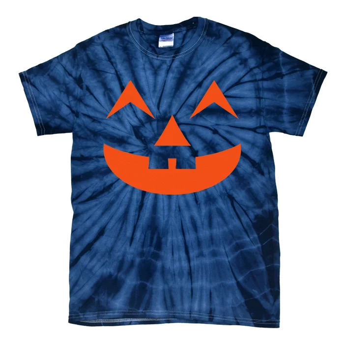 Creepy Halloween Pumpkin Face Halloween Jack O Lanterns Tie-Dye T-Shirt