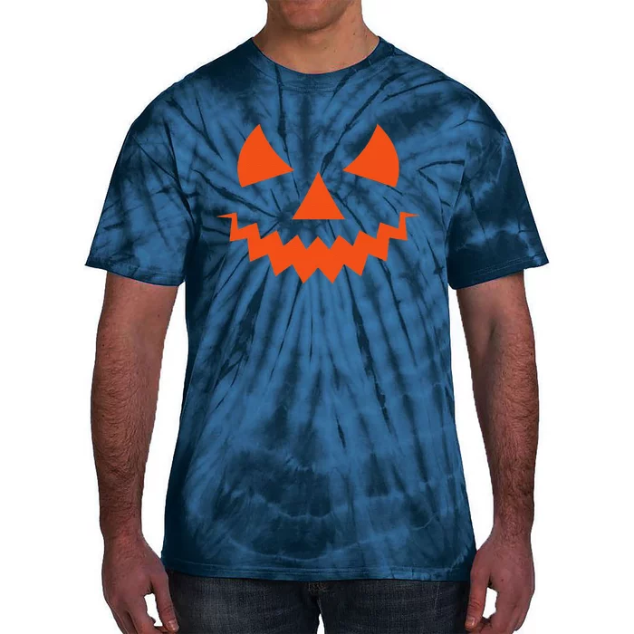 Creepy Halloween Pumpkin Face Jack O Lanterns Halloween Gift Tie-Dye T-Shirt