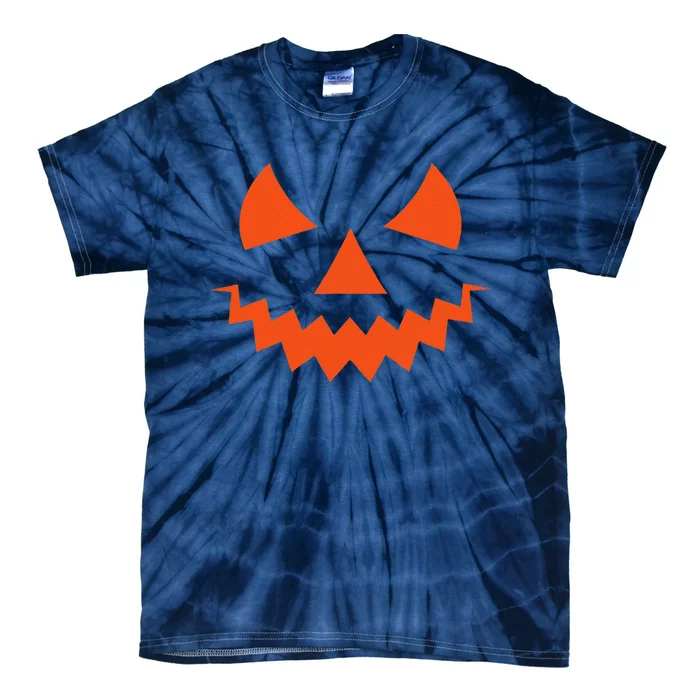 Creepy Halloween Pumpkin Face Jack O Lanterns Halloween Gift Tie-Dye T-Shirt