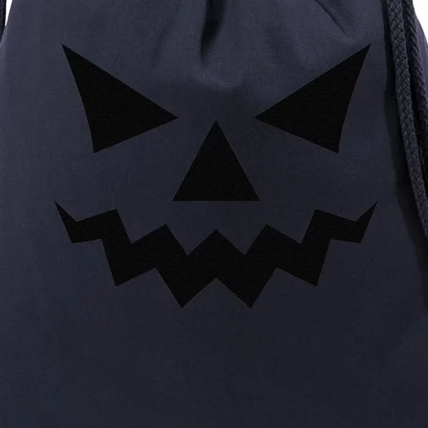 Creepy Halloween Pumpkin Face Jack O Lanterns Halloween Drawstring Bag