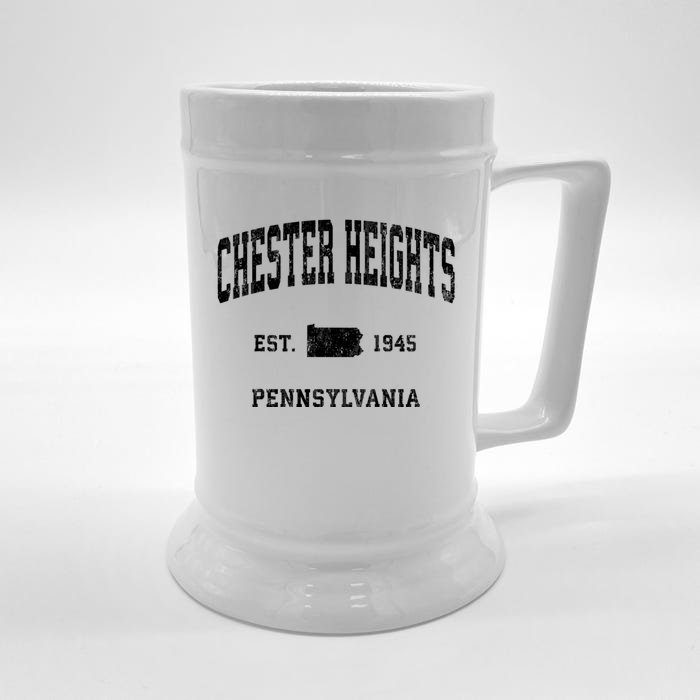 Chester Heights Pennsylvania Pa Vintage Athletic Sports Front & Back Beer Stein