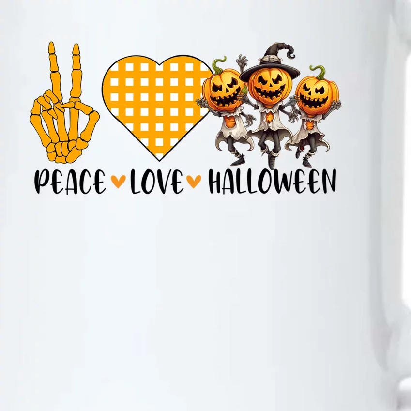 Cute Halloween Peace Love And Gnome Fall Great Gift Black Color Changing Mug