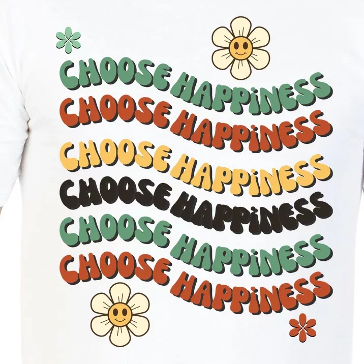 Choose Happiness Retro Sunflower Comfort Colors T-Shirt