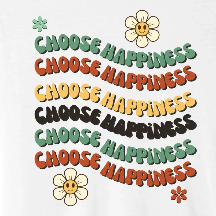 Choose Happiness Retro Sunflower ChromaSoft Performance T-Shirt