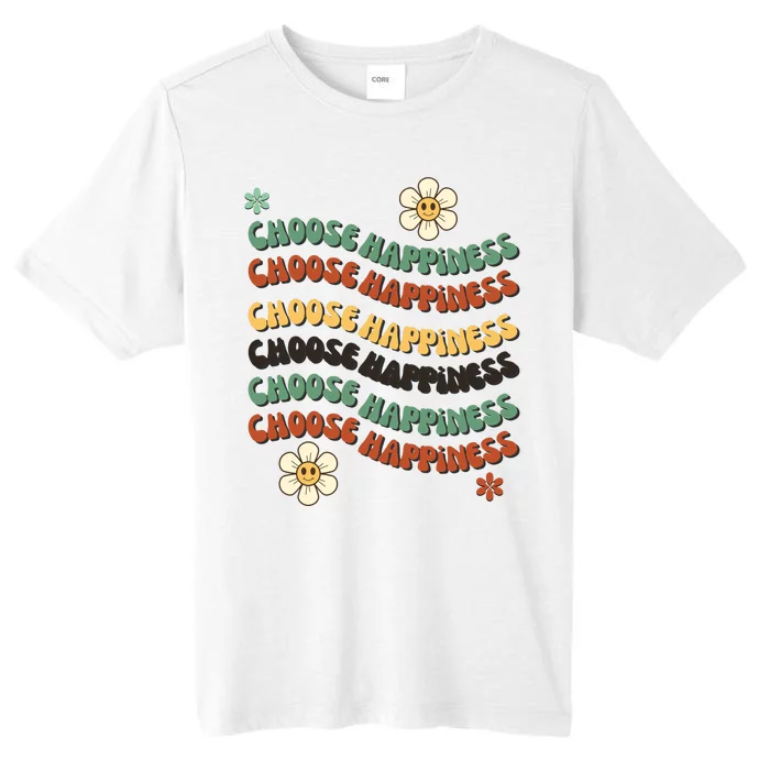 Choose Happiness Retro Sunflower ChromaSoft Performance T-Shirt