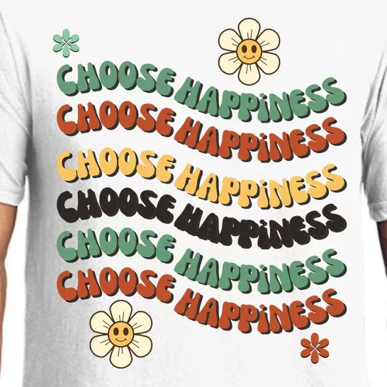 Choose Happiness Retro Sunflower Pajama Set