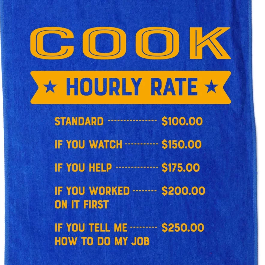 Cook Hourly Rate Labour Day Chef Workers Day Cooker Meaningful Gift Platinum Collection Golf Towel