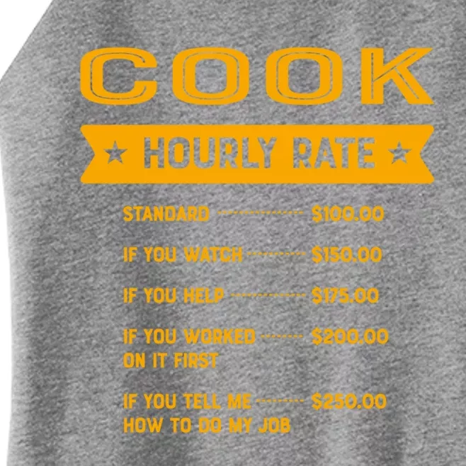 Cook Hourly Rate Labour Day Chef Workers Day Cooker Meaningful Gift Women’s Perfect Tri Rocker Tank