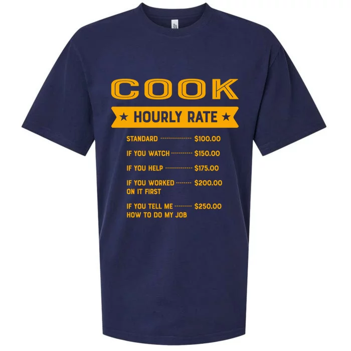 Cook Hourly Rate Labour Day Chef Workers Day Cooker Meaningful Gift Sueded Cloud Jersey T-Shirt