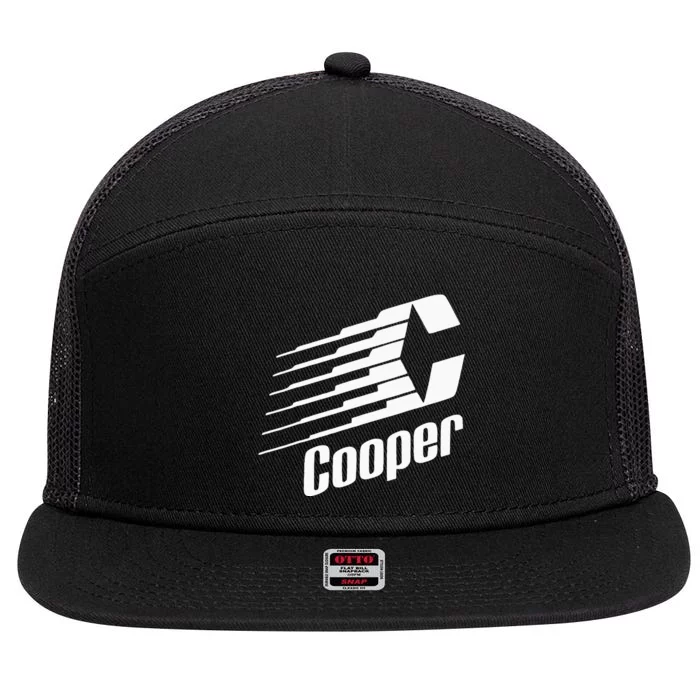 Coopers Hockey Retro Logo 7 Panel Mesh Trucker Snapback Hat