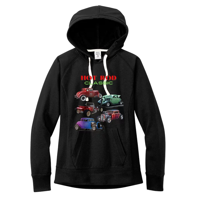 Classic Hot Rod Antique Car Women's Fleece Hoodie