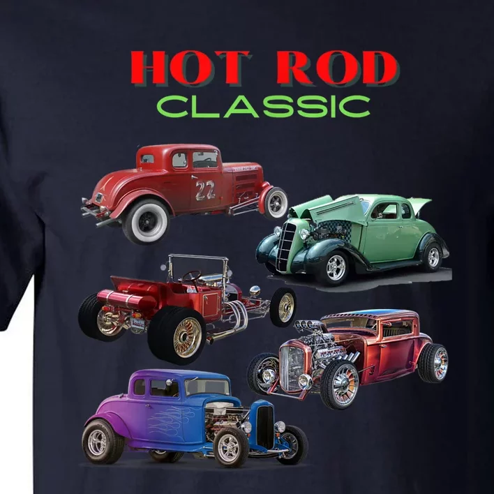 Classic Hot Rod Antique Car Tall T-Shirt