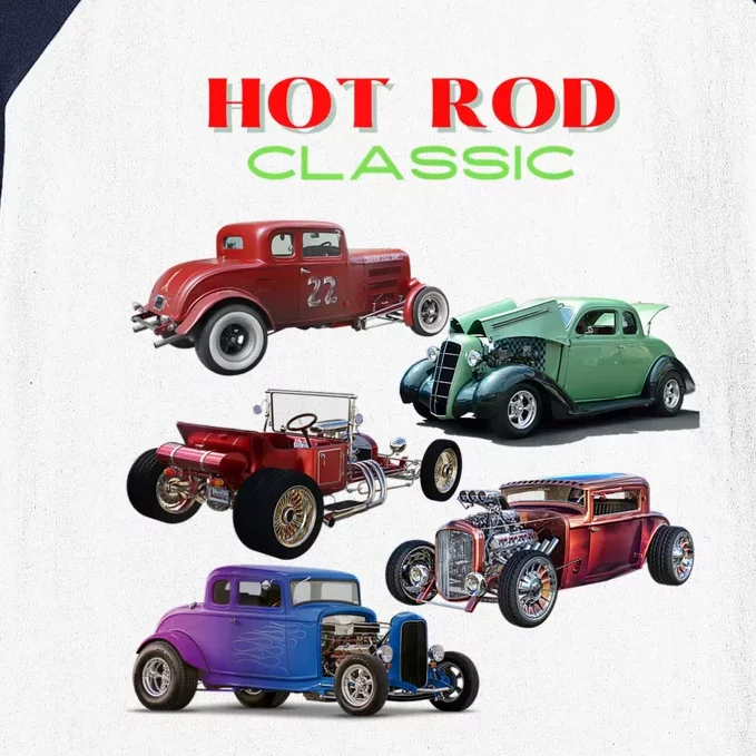 Classic Hot Rod Antique Car Baseball Sleeve Shirt