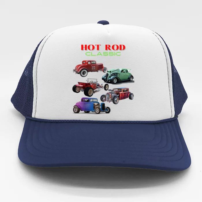 Classic Hot Rod Antique Car Trucker Hat