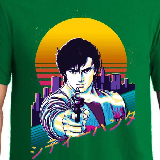 City Hunter Ryo Saeba Retrowave Pajama Set