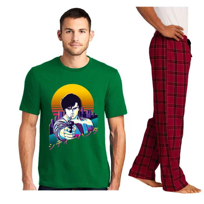 City Hunter Ryo Saeba Retrowave Pajama Set