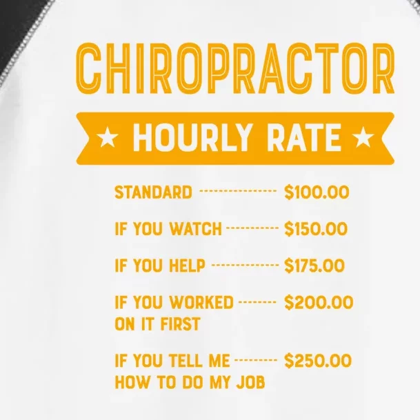 Chiropractor Hourly Rate Labour Day Chiropractic Workers Day Gift Toddler Fine Jersey T-Shirt