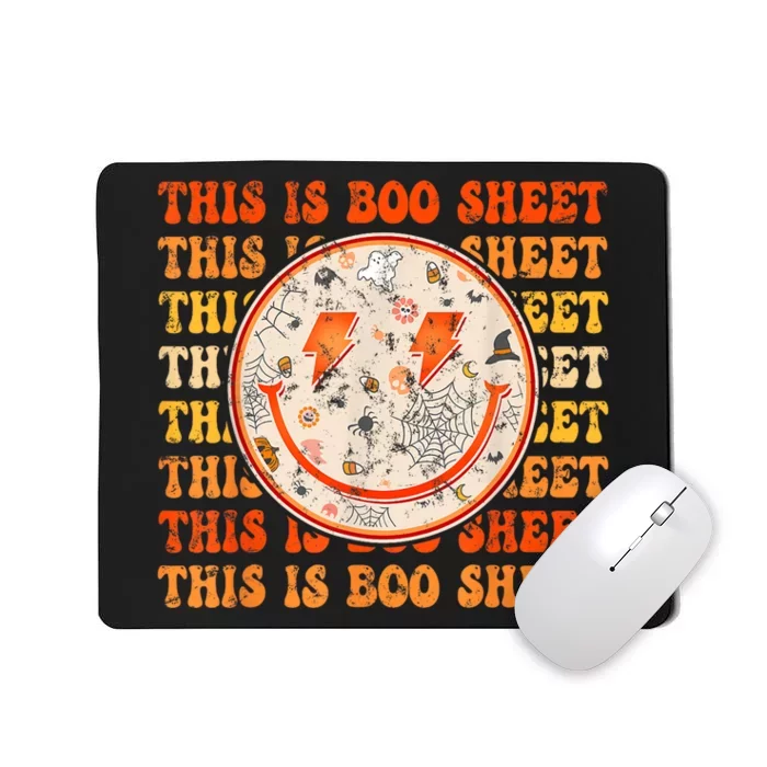 Costume Halloween Retro Trick Or Teach Smile Face Ghost Mousepad