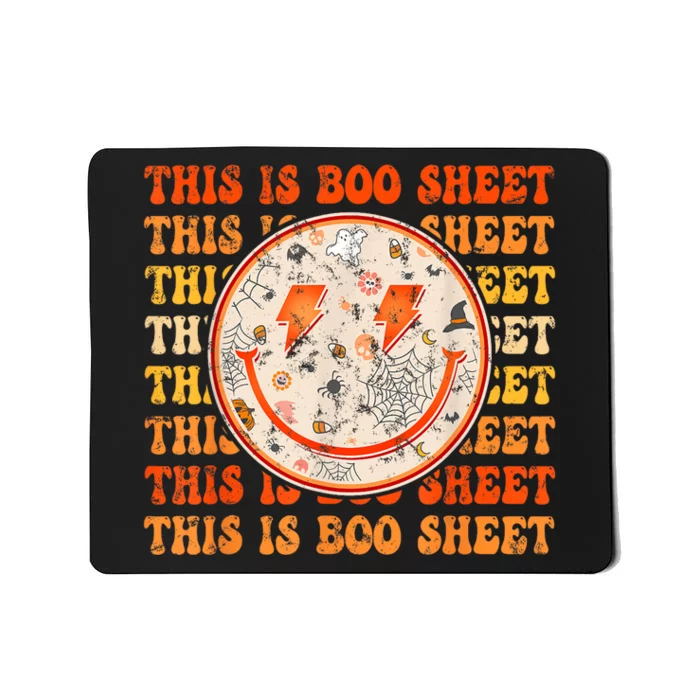 Costume Halloween Retro Trick Or Teach Smile Face Ghost Mousepad