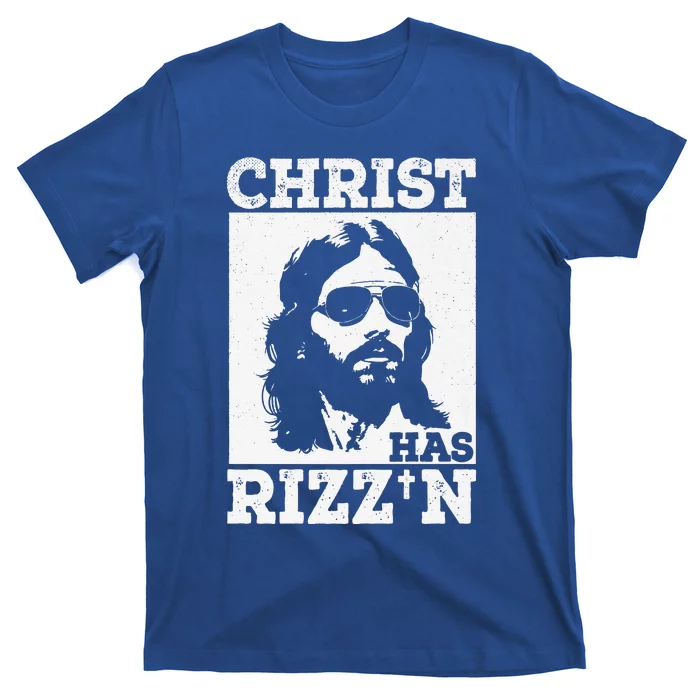 Christ Has Rizzn Risen Cool Jesus Charisma Game Holy Charm Premium T-Shirt