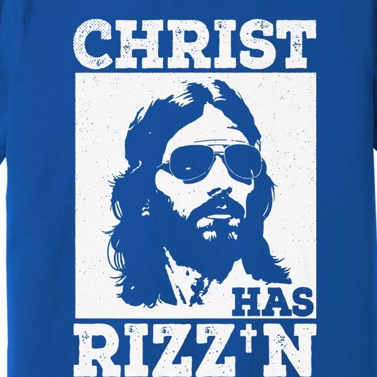 Christ Has Rizzn Risen Cool Jesus Charisma Game Holy Charm Premium Premium T-Shirt