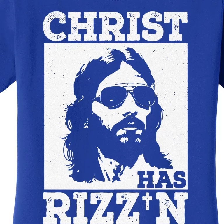 Christ Has Rizzn Risen Cool Jesus Charisma Game Holy Charm Premium Women's T-Shirt