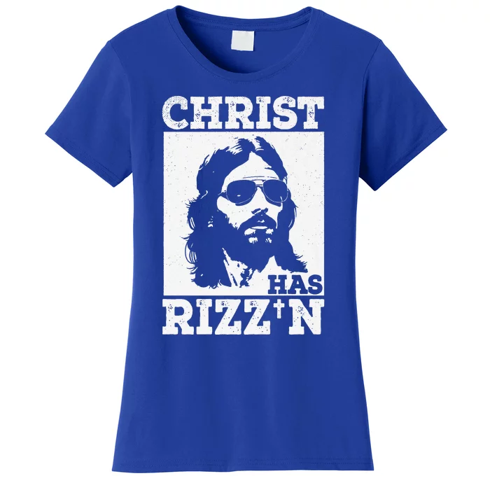 Christ Has Rizzn Risen Cool Jesus Charisma Game Holy Charm Premium Women's T-Shirt