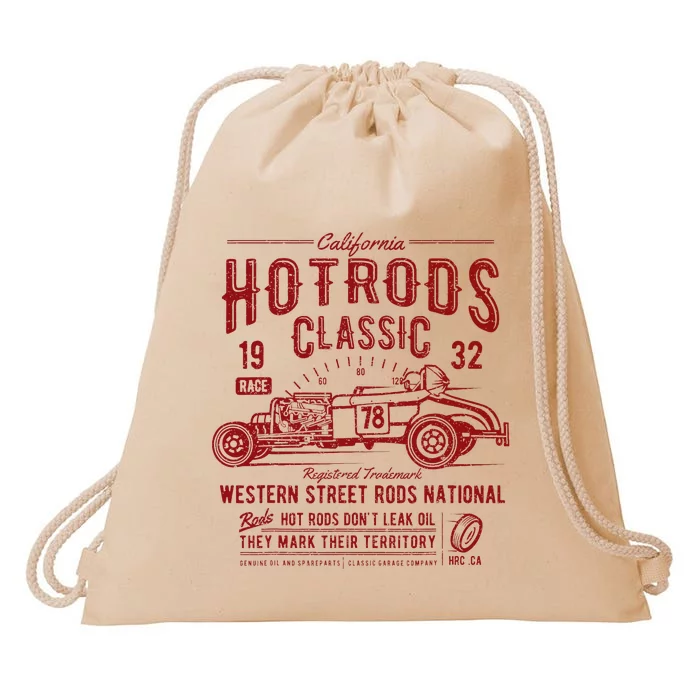 California Hot Rods Classic 1932 Drawstring Bag