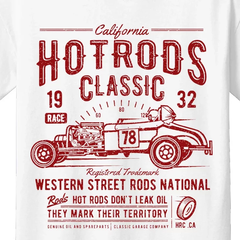 California Hot Rods Classic 1932 Kids T-Shirt