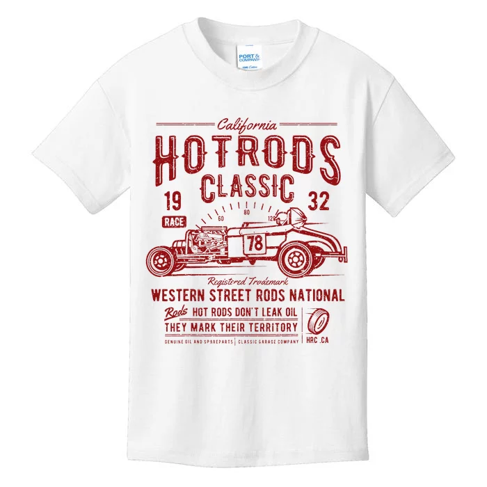 California Hot Rods Classic 1932 Kids T-Shirt