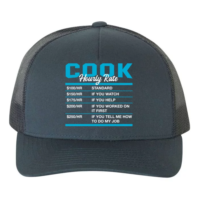 Cook Hourly Rate Funny Chef Humor Cooker Coworker Labour Day Gift Yupoong Adult 5-Panel Trucker Hat