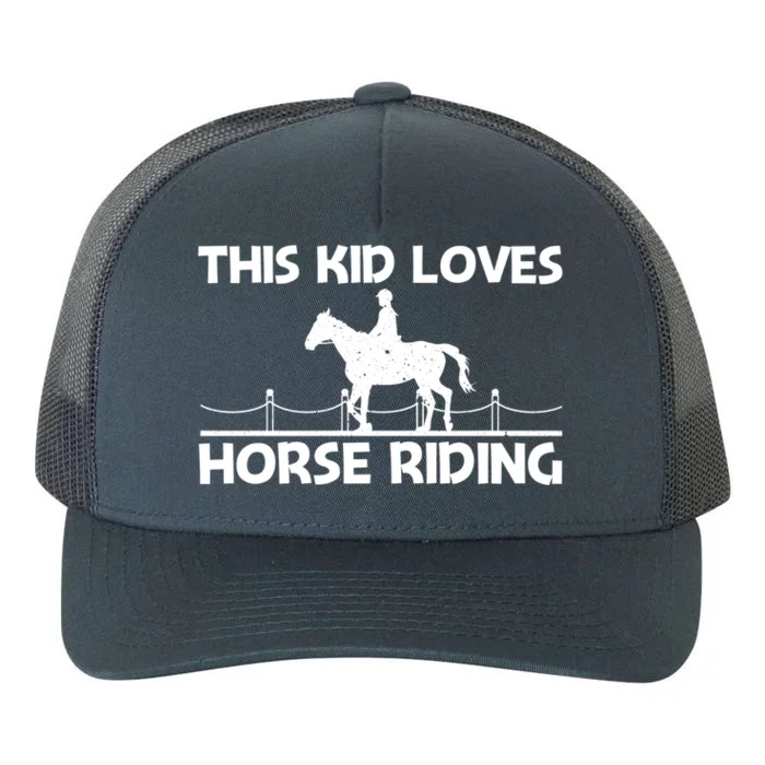 Cool Horse Riding Equestrian Horseback Riding Gift Yupoong Adult 5-Panel Trucker Hat