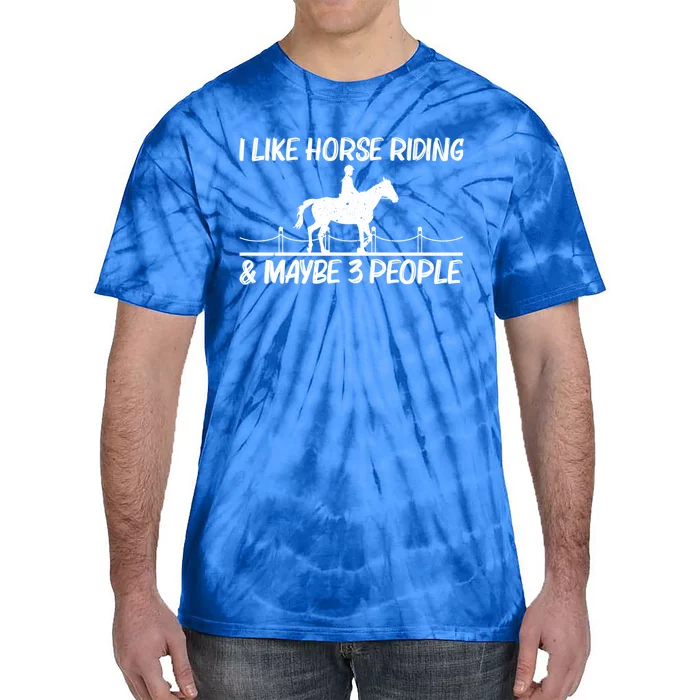 Cool Horse Riding Equestrian Horseback Riding Great Gift Tie-Dye T-Shirt