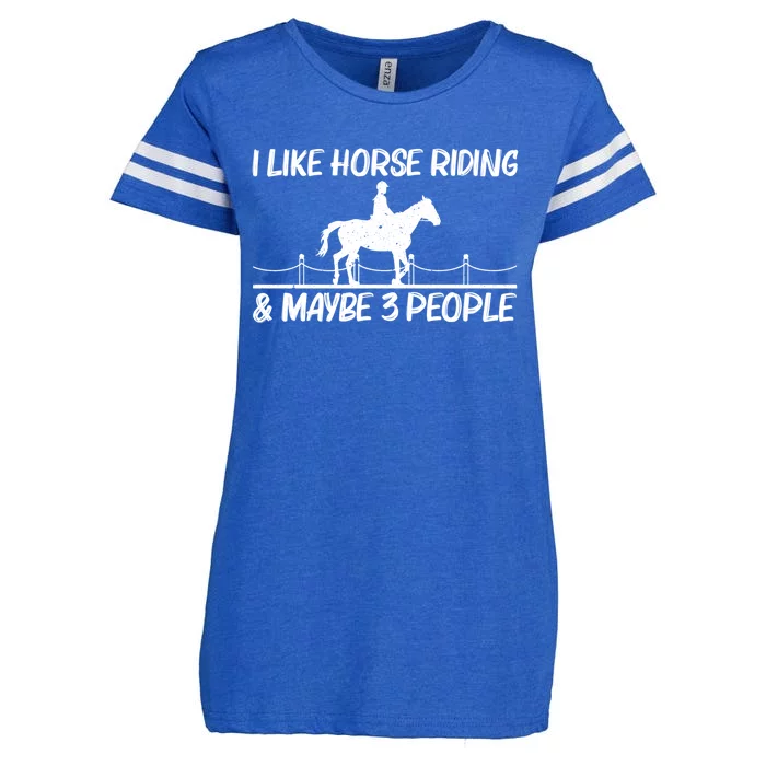 Cool Horse Riding Equestrian Horseback Riding Great Gift Enza Ladies Jersey Football T-Shirt