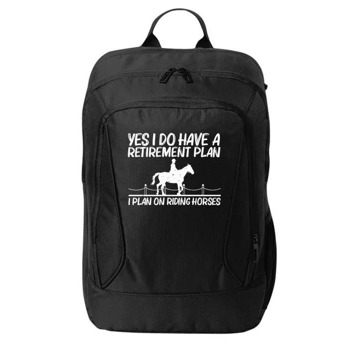 Cool Horse Riding Equestrian Horseback Riding Gift City Backpack