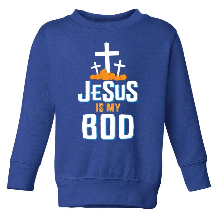 Christian Halloween Religious Jesus Is My Boo Gift Toddler Sweatshirt