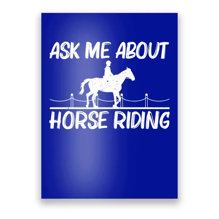 Cool Horse Riding Equestrian Horseback Riding Gift Poster